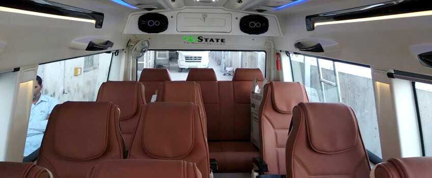 12 seater tempo traveller on rent