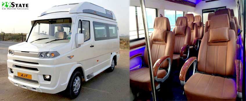 9 seater tempo traveller in gurgaon